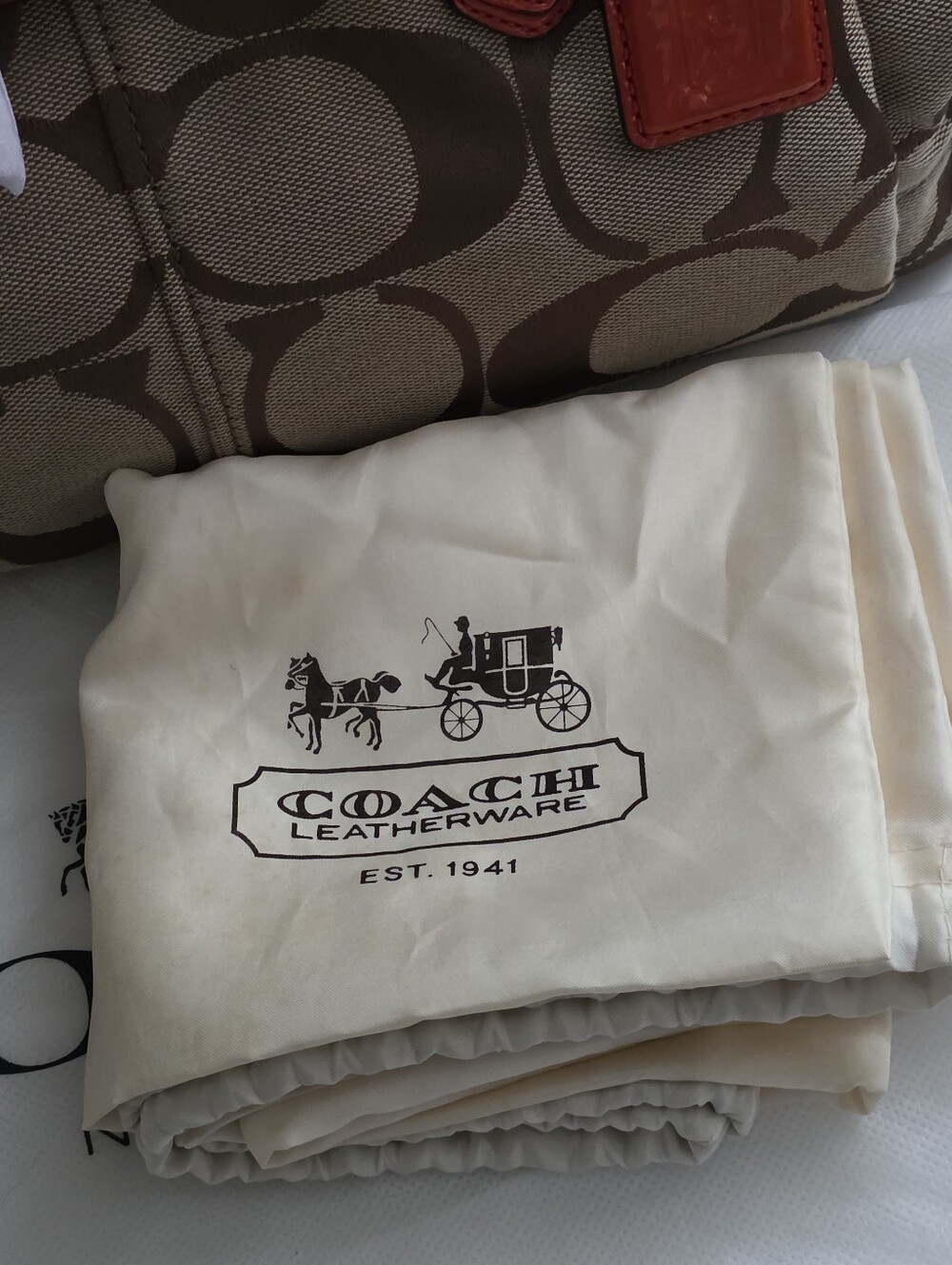 Coach Signature Chelsea Jayden Carryall tote Bag W/silver Hardware & Dust Bag - Picture 16 of 16